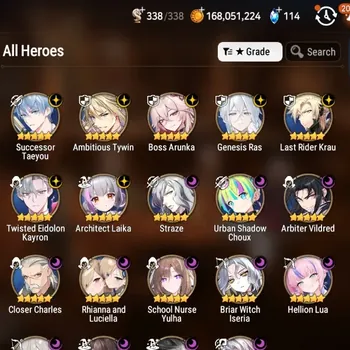 Epic Seven Accounts High-End Global UnVerif|19ML(Rhianna&Luciella 300