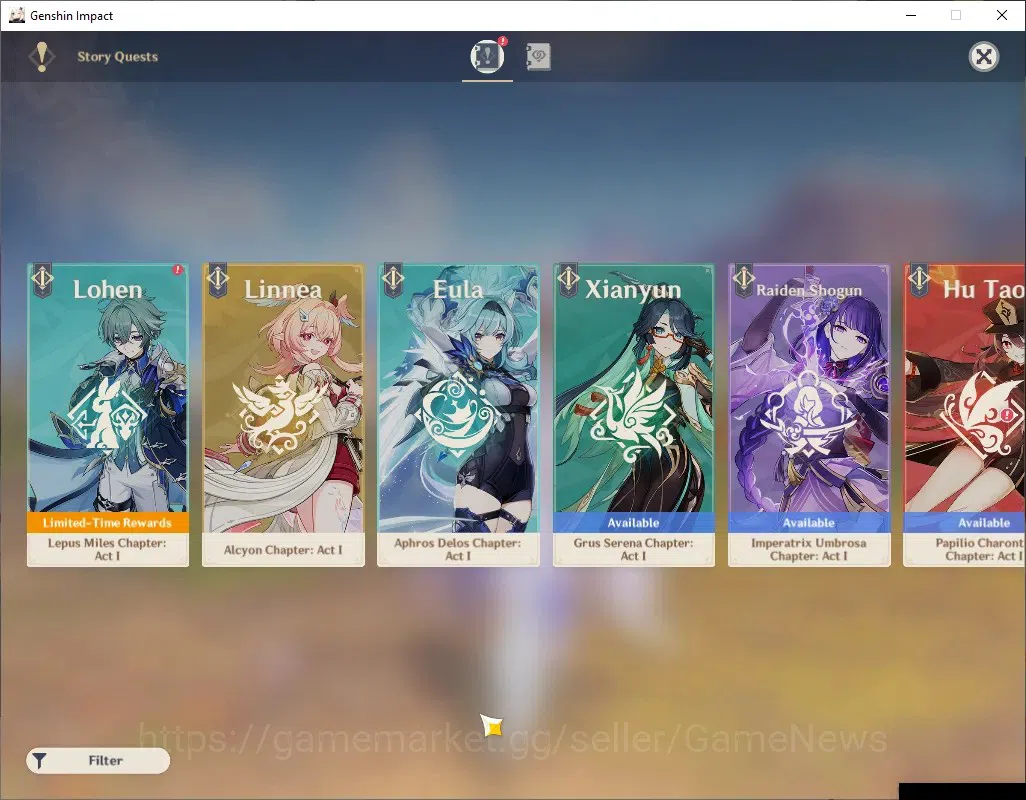 Genshin Impact Accounts ASIA|AR 52|3 Limited + 1 (*5 Weapon)|Skirk,Flins,S image 15