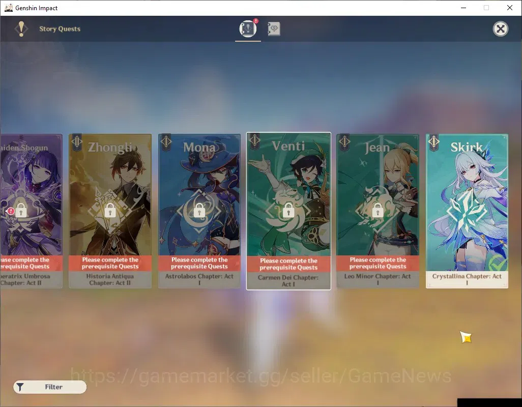Genshin Impact Accounts ASIA|AR 52|3 Limited + 1 (*5 Weapon)|Skirk,Flins,S image 17