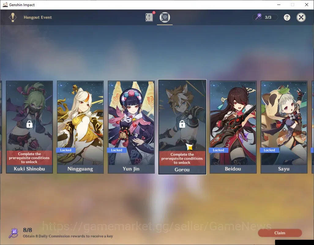 Genshin Impact Accounts ASIA|AR 52|3 Limited + 1 (*5 Weapon)|Skirk,Flins,S image 18
