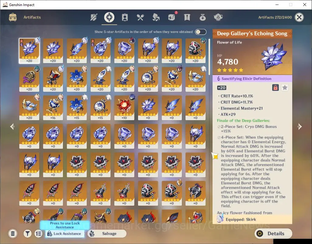 Genshin Impact Accounts ASIA|AR 52|3 Limited + 1 (*5 Weapon)|Skirk,Flins,S image 6