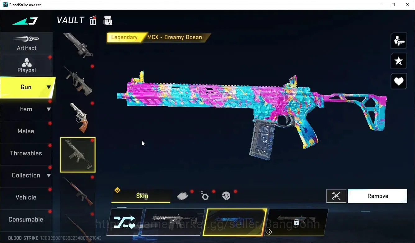 Blood Strike Accounts Collab Skin ASIA |Melee Katana-Ronin|2 Collab: Kar98k,OBZ95 (7DS)|2 Limited|2 Ultra|9 Legendary Gun|2 15