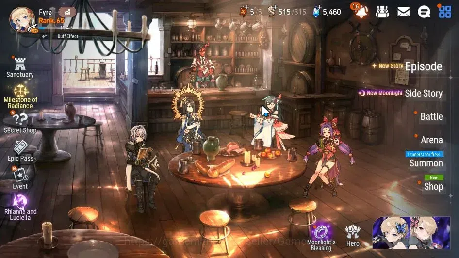 Epic Seven Accounts GLOBAL Unverif|New Era|16 ML(School Nurse Yulha,LO image 1