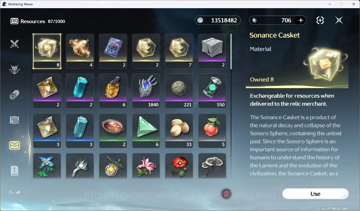 Wuthering Waves Accounts SEA | UL 52 | Rank6 | 2 Char Limit[CartethyaRC6(Si image 10