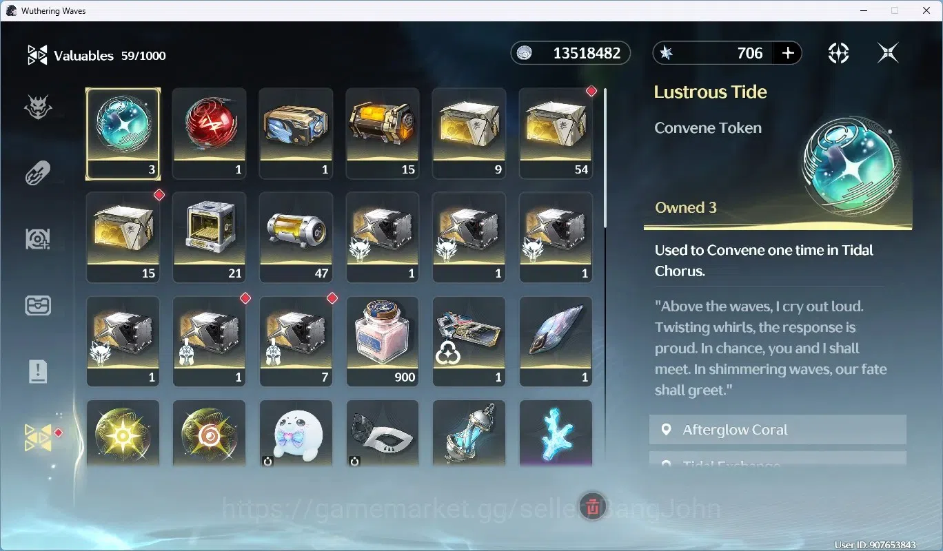 Wuthering Waves Accounts SEA | UL 52 | Rank6 | 2 Char Limit[CartethyaRC6(Si image 12