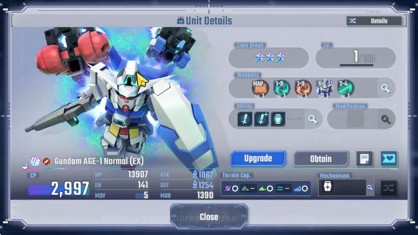 SD Gundam G Generation ETERNAL Accounts [Global] 35 UR 8 Limit (Hi-Nu MLB, Barbatos Lupus  image 11