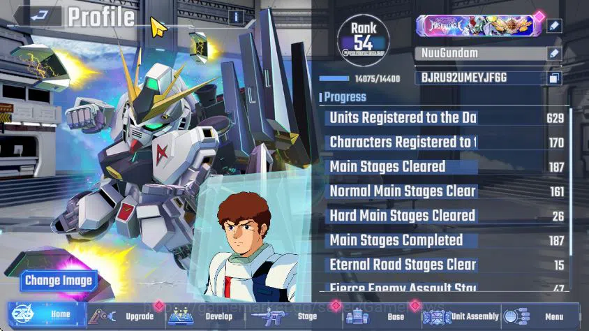 SD Gundam G Generation ETERNAL Accounts [Global] 35 UR 8 Limit (Hi-Nu MLB, Barbatos Lupus  image 13