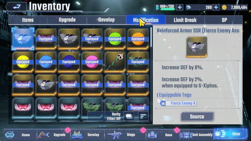 SD Gundam G Generation ETERNAL Accounts [Global] 35 UR 8 Limit (Hi-Nu MLB, Barbatos Lupus  image 18