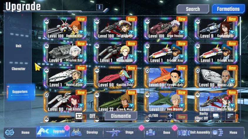SD Gundam G Generation ETERNAL Accounts [Global] 35 UR 8 Limit (Hi-Nu MLB, Barbatos Lupus  image 4