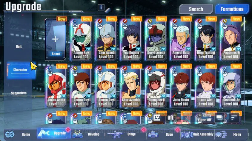 SD Gundam G Generation ETERNAL Accounts [Global] 35 UR 8 Limit (Hi-Nu MLB, Barbatos Lupus  image 5