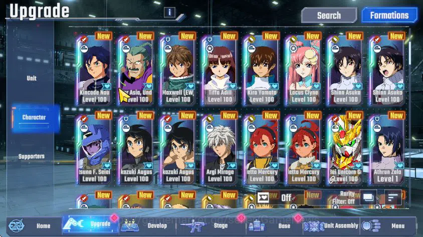 SD Gundam G Generation ETERNAL Accounts [Global] 35 UR 8 Limit (Hi-Nu MLB, Barbatos Lupus  image 6
