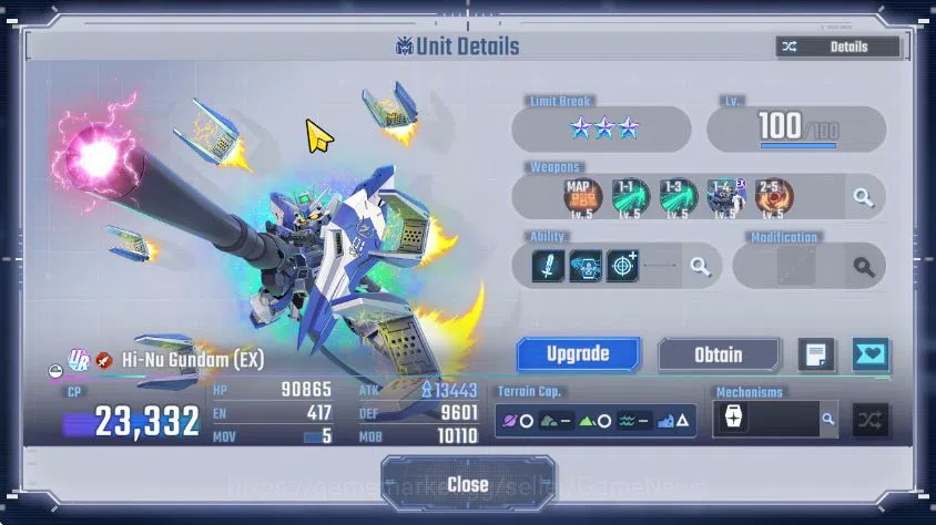 SD Gundam G Generation ETERNAL Accounts [Global] 35 UR 8 Limit (Hi-Nu MLB, Barbatos Lupus  image 7