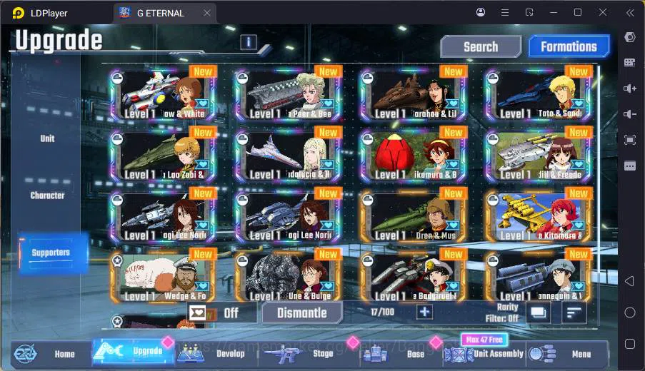 SD Gundam G Generation ETERNAL Accounts Global| rank 34, 170 dm, 12 UR unit, 10 char, 10 s image 10