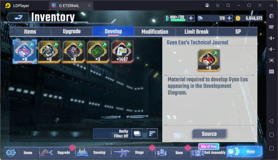 SD Gundam G Generation ETERNAL Accounts Global| rank 34, 170 dm, 12 UR unit, 10 char, 10 s image 16