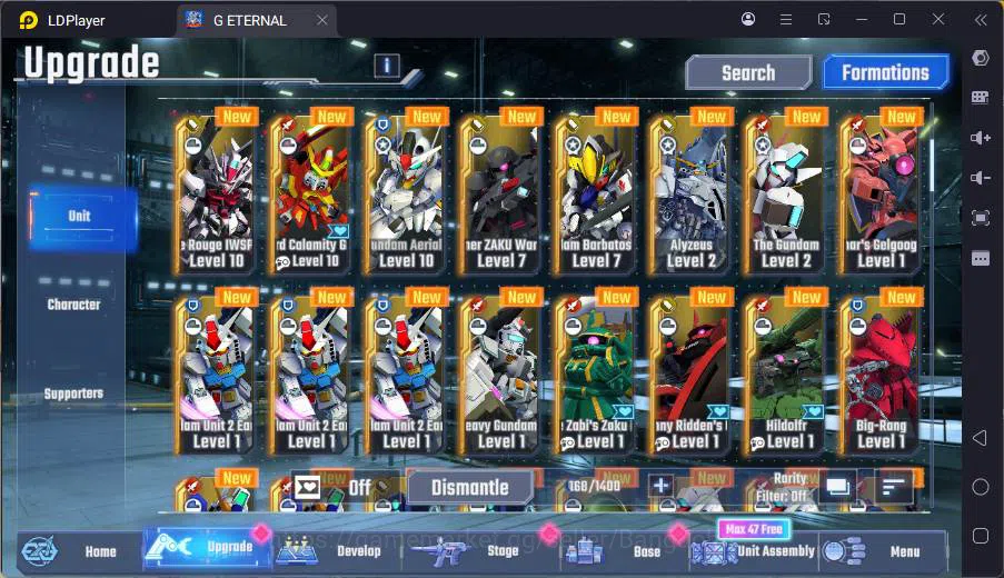 SD Gundam G Generation ETERNAL Accounts Global| rank 34, 170 dm, 12 UR unit, 10 char, 10 s image 3