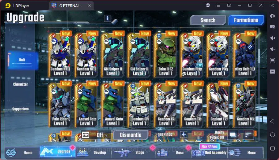 SD Gundam G Generation ETERNAL Accounts Global| rank 34, 170 dm, 12 UR unit, 10 char, 10 s image 4