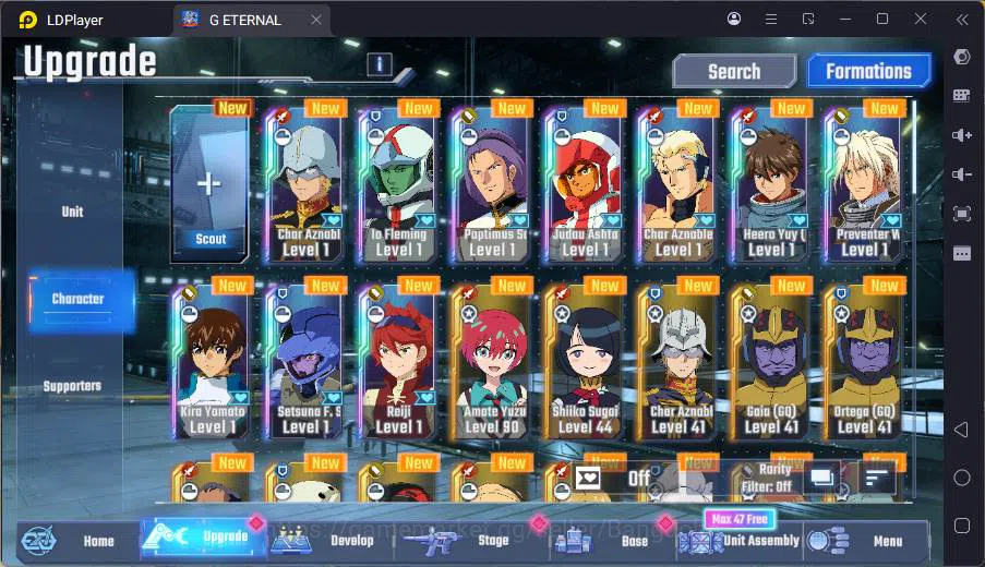 SD Gundam G Generation ETERNAL Accounts Global| rank 34, 170 dm, 12 UR unit, 10 char, 10 s image 6