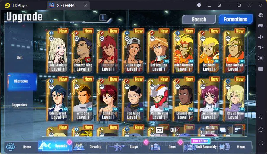 SD Gundam G Generation ETERNAL Accounts Global| rank 34, 170 dm, 12 UR unit, 10 char, 10 s image 8