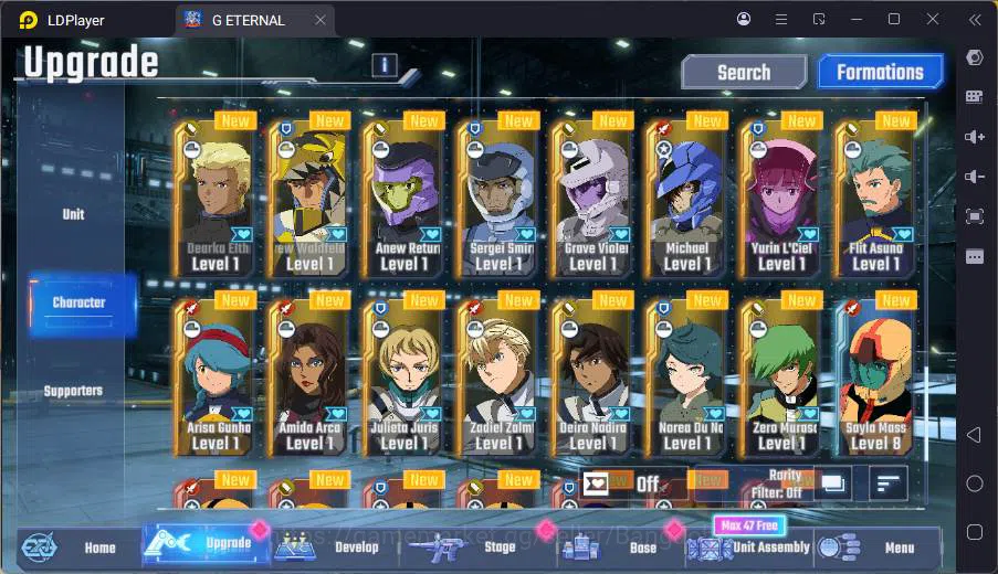 SD Gundam G Generation ETERNAL Accounts Global| rank 34, 170 dm, 12 UR unit, 10 char, 10 s image 9