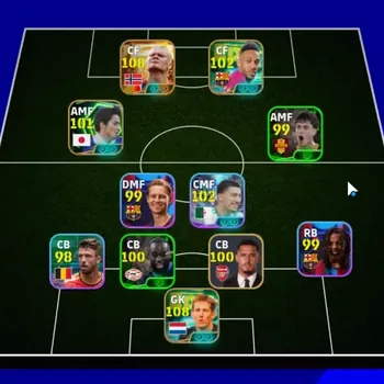 eFootball Accounts High-End Android|Power 3112|Big Time Erling Haaland Jul'26|Epic Edwin van der Sar,Aubameyang,Ono Shinji|3