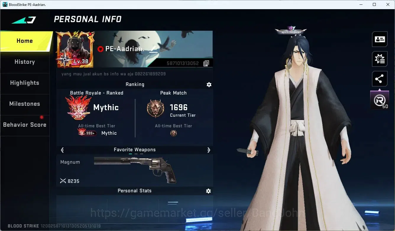 Blood Strike Accounts ASIA | Collab Skins 3 | Limited AR97-Ascendant | 1 image 2