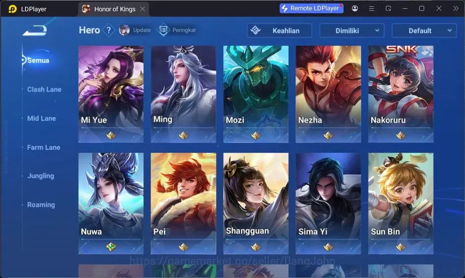 Honor of Kings Accounts GLOBAL|109HR|81SK|LOM Augran,Guiguzi|KIC Luna|Lege image 6