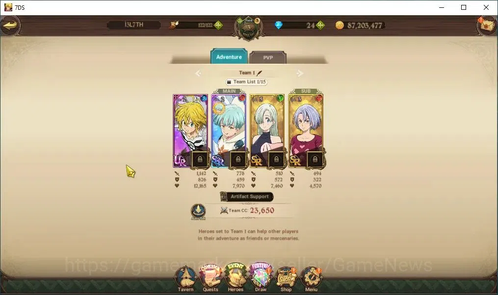 The Seven Deadly Sins: Grand Cross Accounts Asia|646K CC|1 LR + 5 UR+Collab ReZero|Elizabeth,N image 7