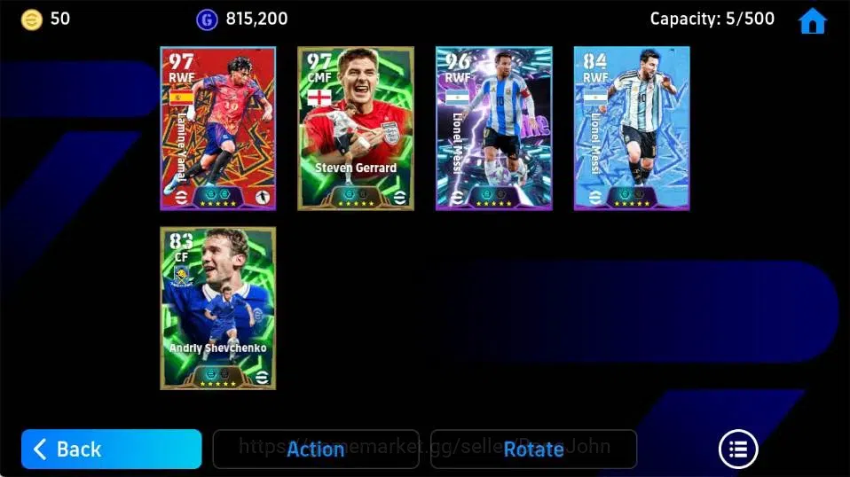 eFootball Accounts Legends & Iconic Players Mobile|PW 3078|Steven Gerrard Epic,Lionel Messi ShowT|Pack francis|2026|Check SS 3