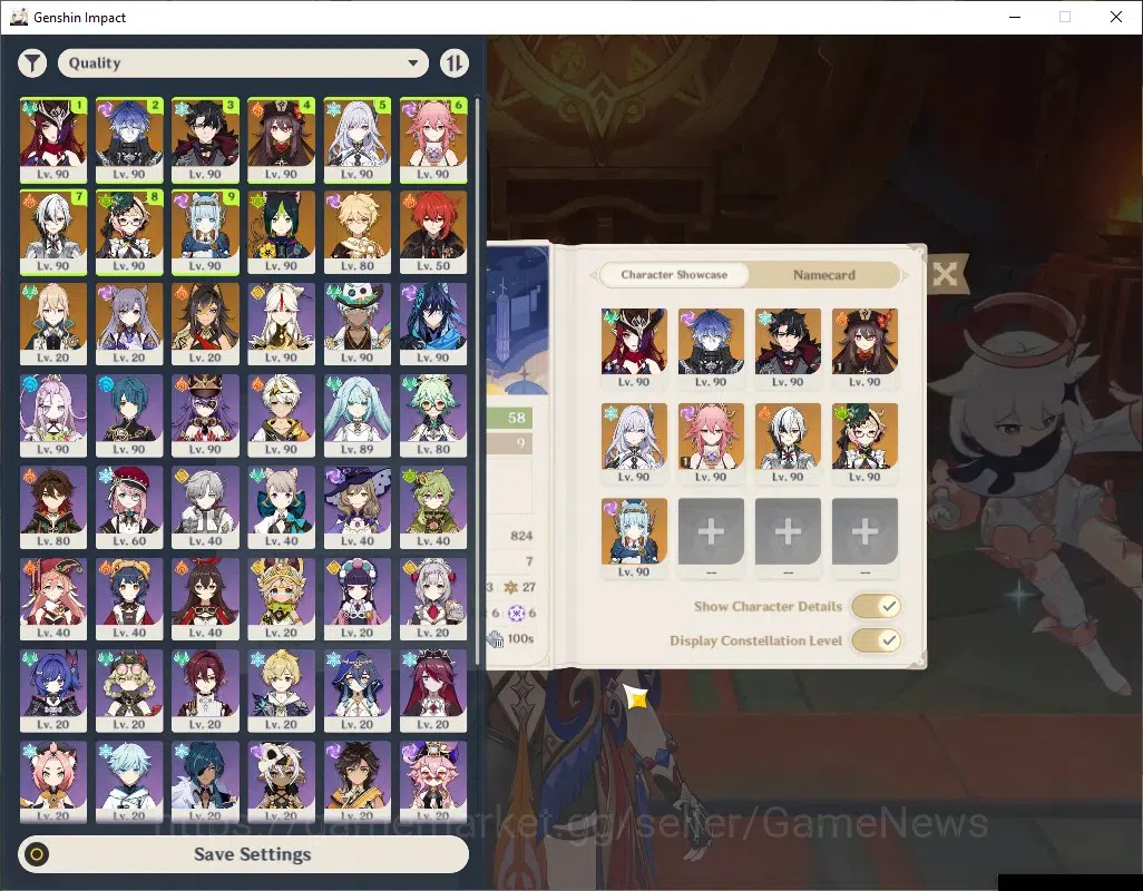 Genshin Impact Accounts Mid Game ASIA|AR 58|Rate On|9 2