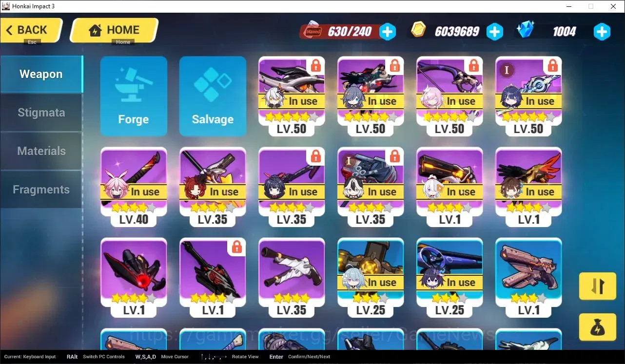 Honkai Impact 3rd Accounts SEA Lv80|2 Fullset|Raiden Xentinel 4/4,Elysia HeHo image 11