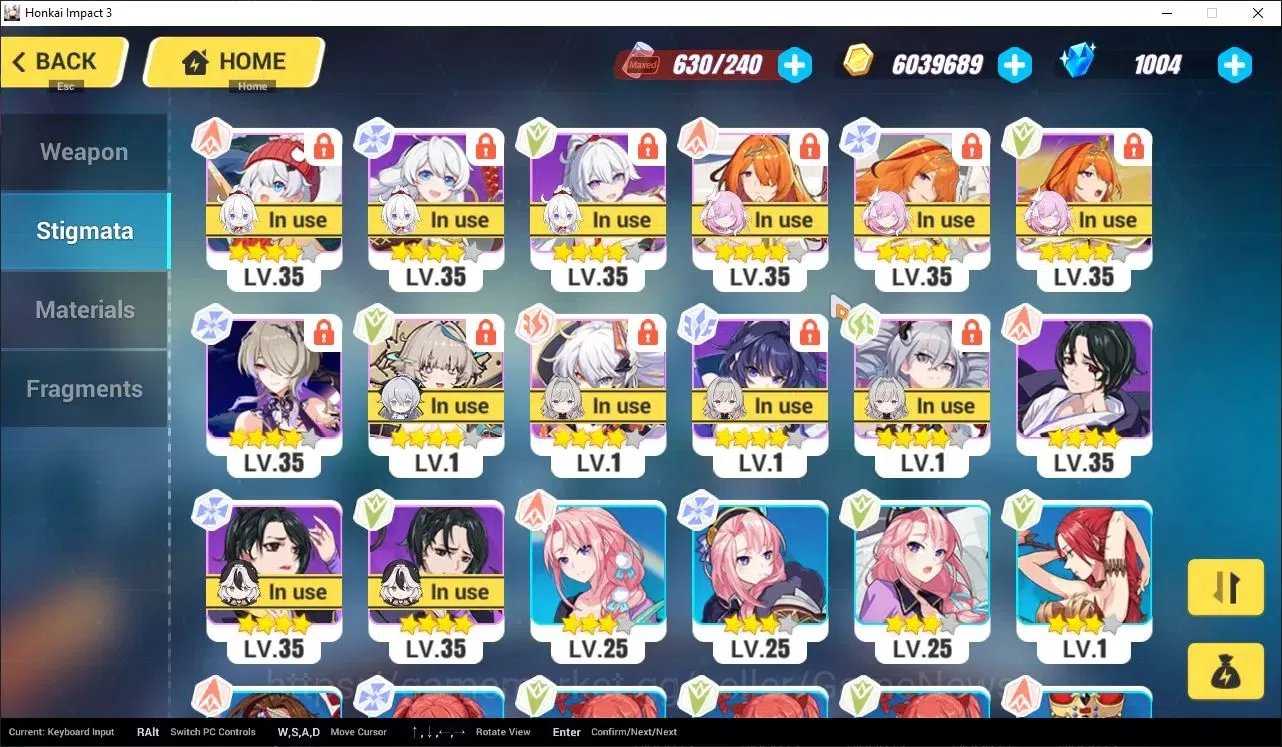 Honkai Impact 3rd Accounts SEA Lv80|2 Fullset|Raiden Xentinel 4/4,Elysia HeHo image 13