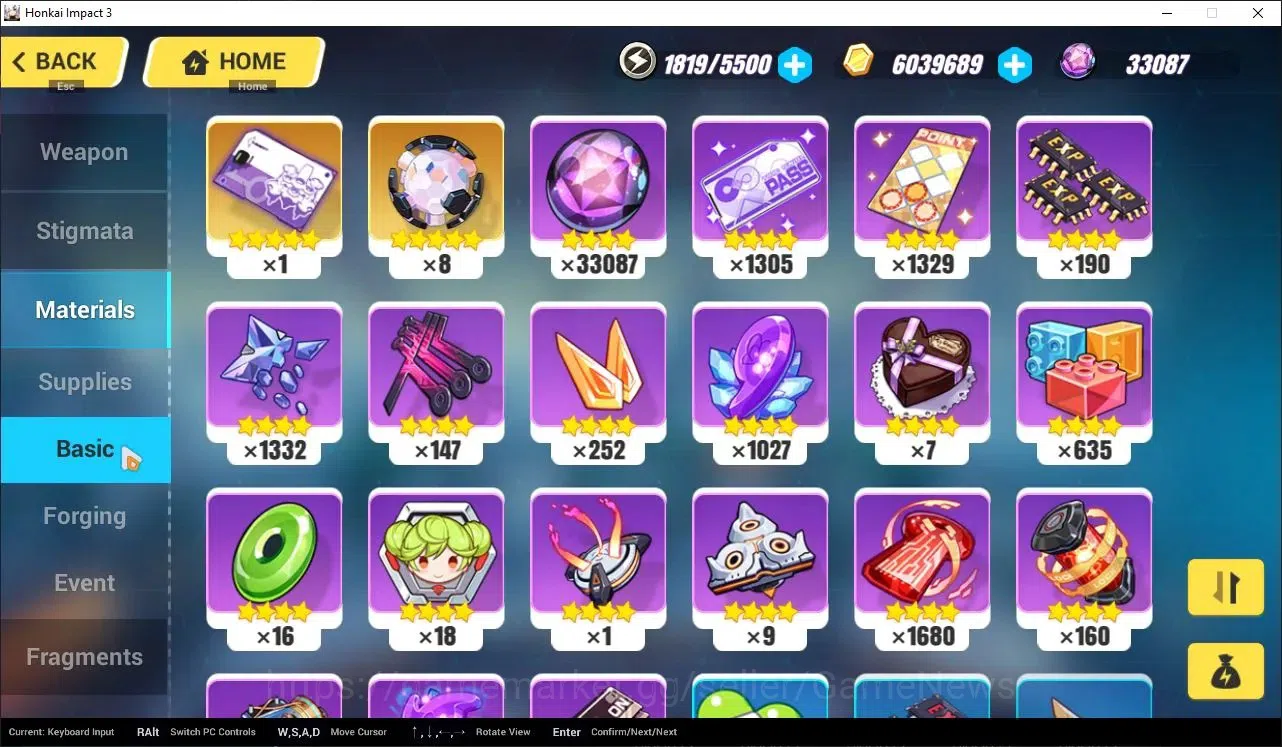 Honkai Impact 3rd Accounts SEA Lv80|2 Fullset|Raiden Xentinel 4/4,Elysia HeHo image 15