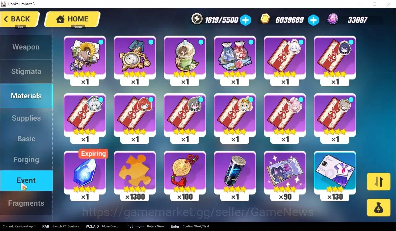 Honkai Impact 3rd Accounts SEA Lv80|2 Fullset|Raiden Xentinel 4/4,Elysia HeHo image 17