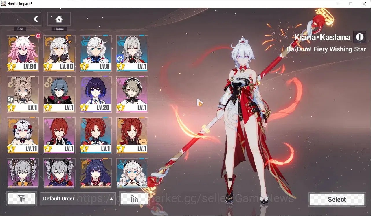 Honkai Impact 3rd Accounts SEA Lv80|2 Fullset|Raiden Xentinel 4/4,Elysia HeHo image 2
