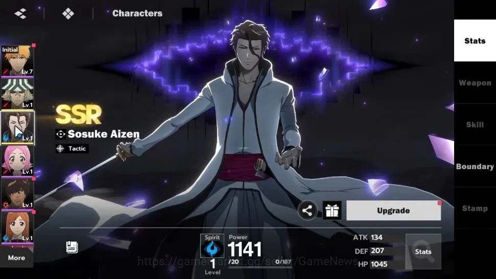 BLEACH: Soul Resonance Accounts A PLUS EU |Fresh Starter LV 3|2 SSR Sosuke Aizen, image 2