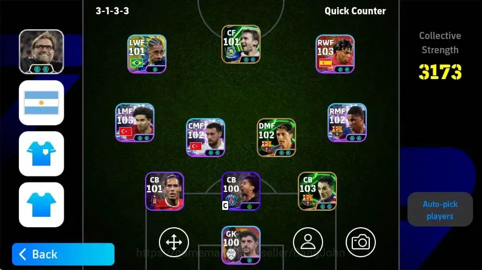 eFootball Accounts Android|PW 3173|Xabi Alonso Epic,Albert Ferrer Epi image 2