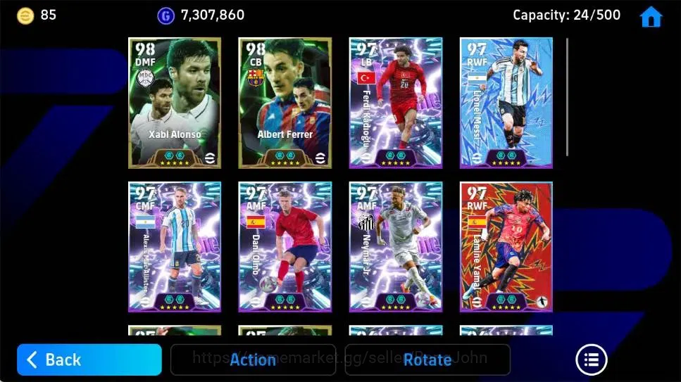 eFootball Accounts Android|PW 3173|Xabi Alonso Epic,Albert Ferrer Epi image 4