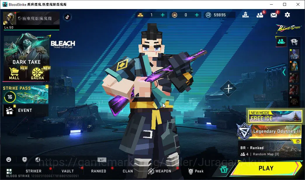 Blood Strike Mid-Tier ASIA|2 ETERNAL Vector-Shadowdrake Lv3,MP5-Bloodrif image 1
