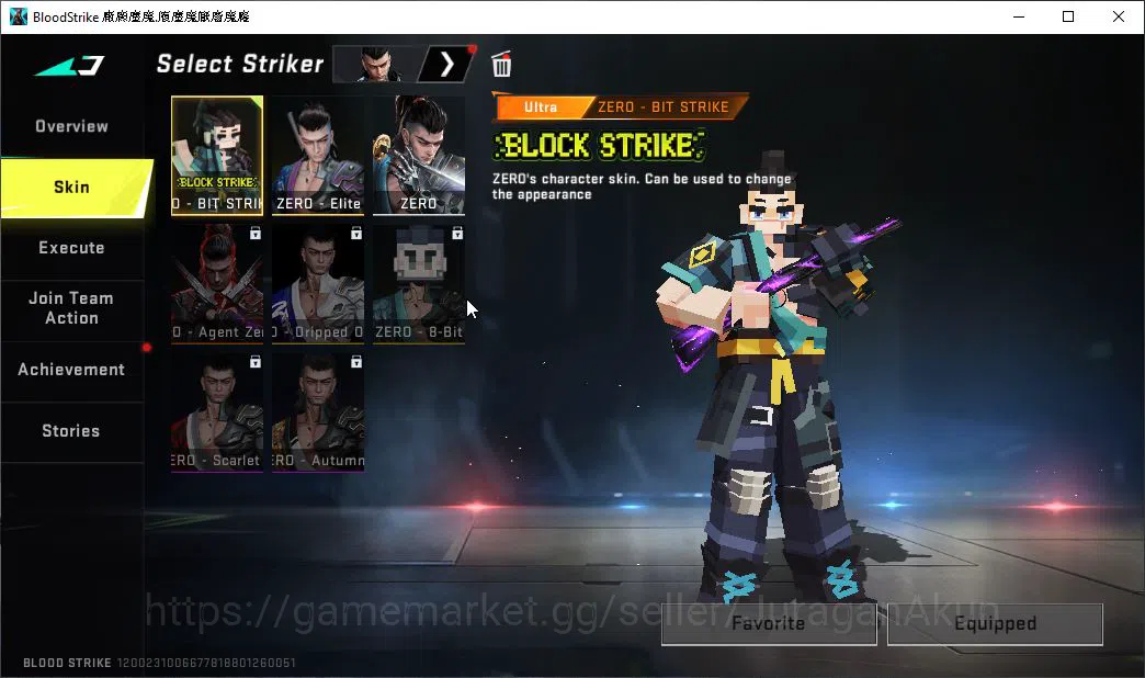 Blood Strike Accounts Mid-Tier ASIA|2 ETERNAL Vector-Shadowdrake Lv3,MP5-Bloodrift Lv3,Collab EVA KATYA,Etc|Melee Katana|11 3