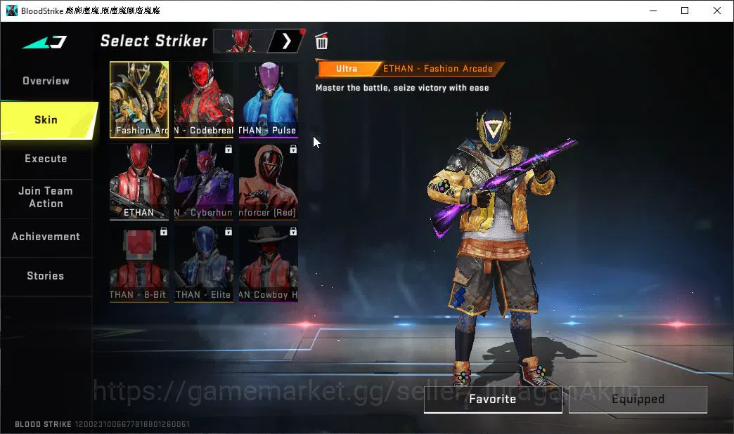 Blood Strike Accounts Mid-Tier ASIA|2 ETERNAL Vector-Shadowdrake Lv3,MP5-Bloodrift Lv3,Collab EVA KATYA,Etc|Melee Katana|11 5