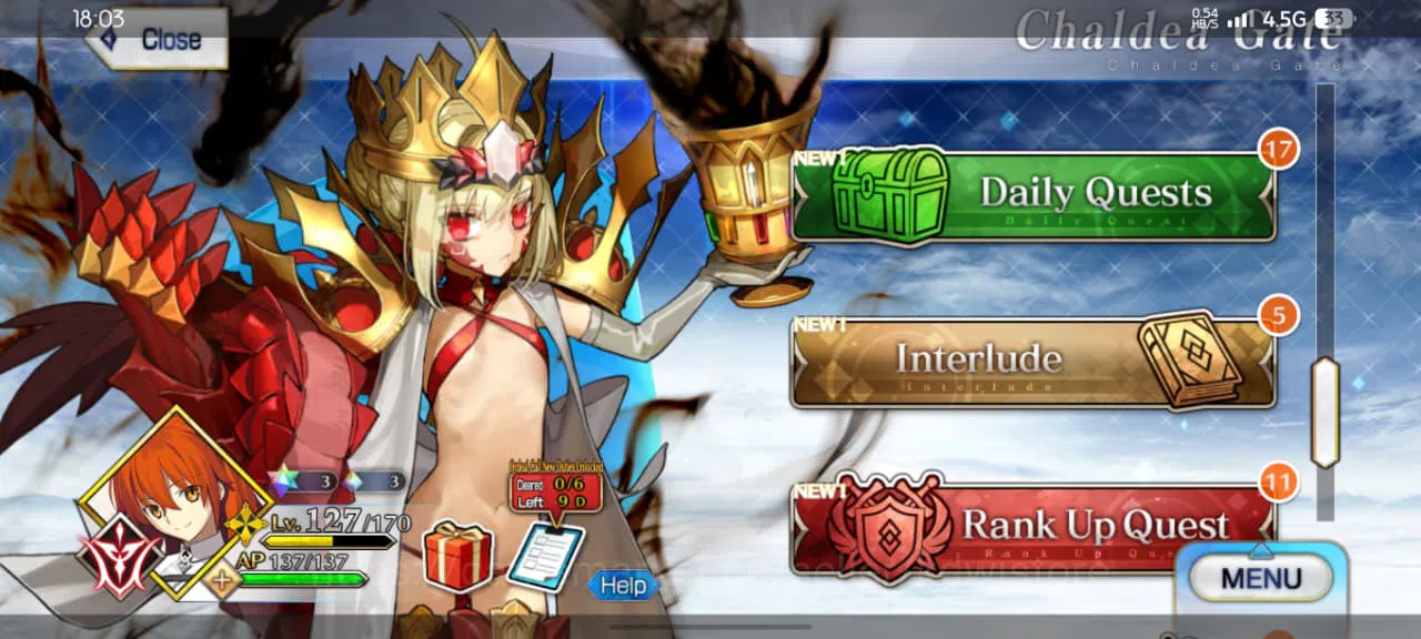 Fate-Grand Order Accounts FGO | NA | Account Level 127 | 14 SSR | Mid Game image 5