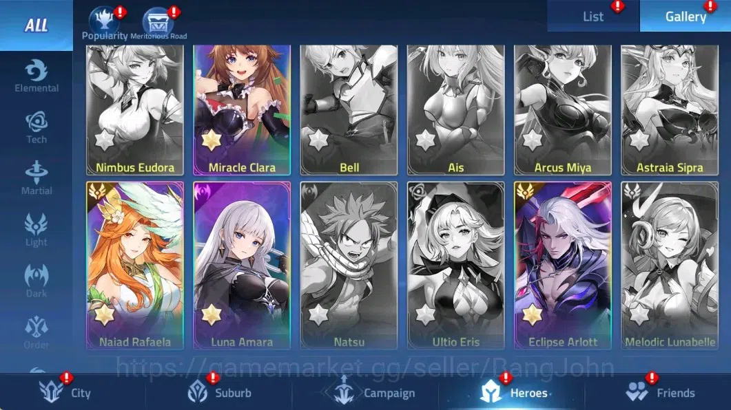 Mobile Legends: Adventure Accounts Global |LV 35|604k Power |VIP 5|Camp 27-12|Hero 61 |25 SSR 8