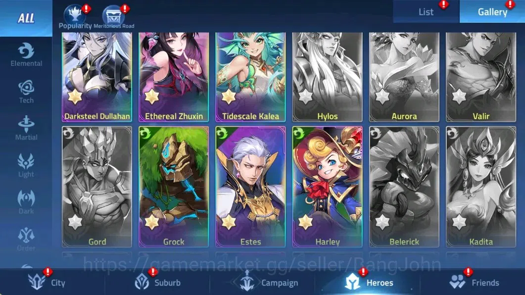 Mobile Legends: Adventure Accounts Global |LV 35|604k Power |VIP 5|Camp 27-12|Hero 61 |25 SSR 9