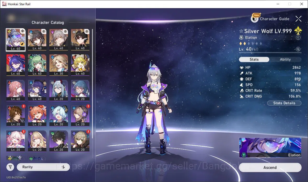 Honkai Star Rail Accounts [ASIA] TL 30 | 6 Limit | Silver Wolf | Ruan Mei |  image 13