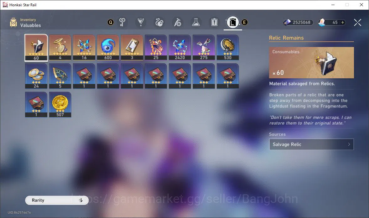 Honkai Star Rail Accounts [ASIA] TL 30 | 6 Limit | Silver Wolf | Ruan Mei |  image 3