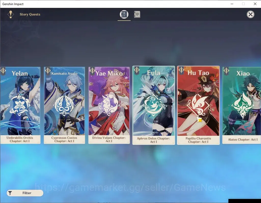Genshin Impact Accounts Asia|AR56|30(*5Char)+17(*5Weapon)|FlinsC1,Eula,Yel image 15