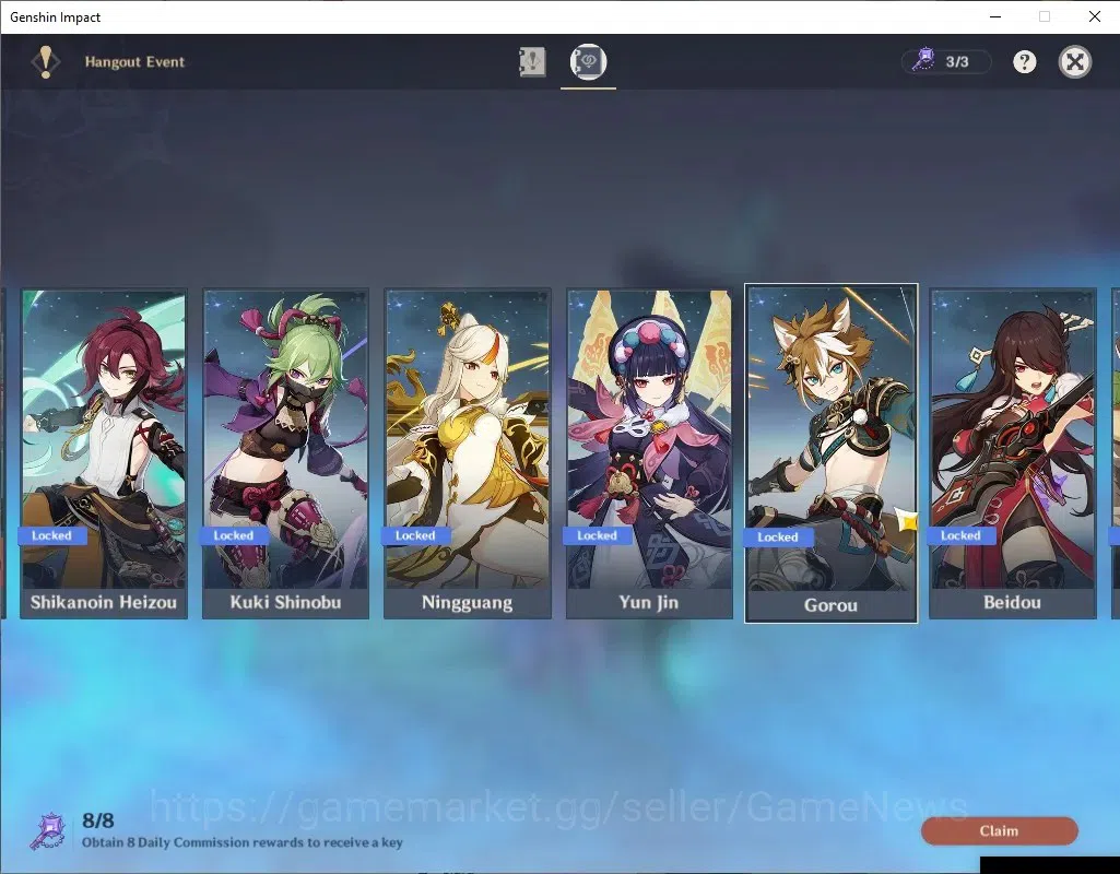 Genshin Impact Accounts Asia|AR56|30(*5Char)+17(*5Weapon)|FlinsC1,Eula,Yel image 17