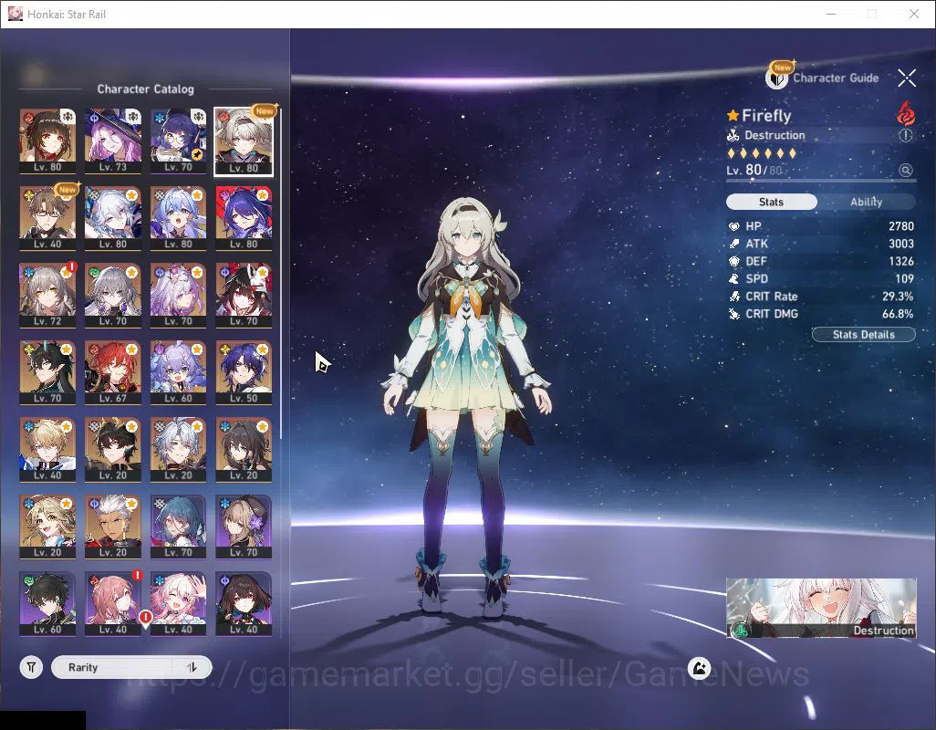 Honkai Star Rail Accounts Asia|TL 65|Free GI Prem Team Arlecchino|15 Limited image 10
