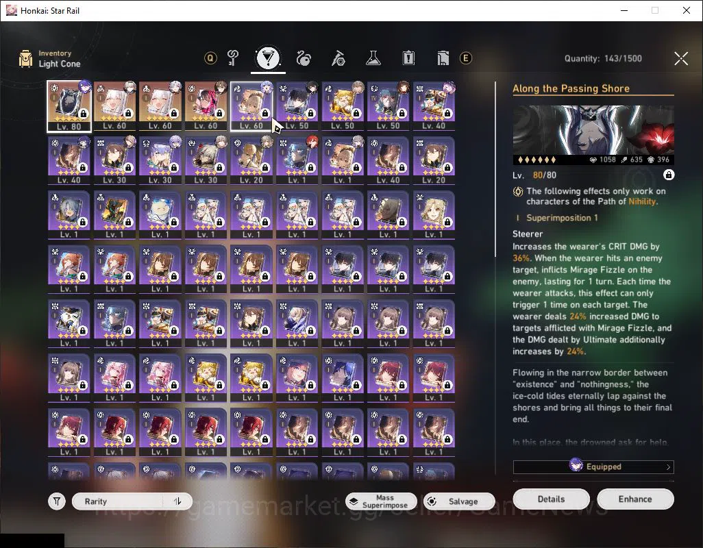 Honkai Star Rail Accounts Asia|TL 65|Free GI Prem Team Arlecchino|15 Limited image 9