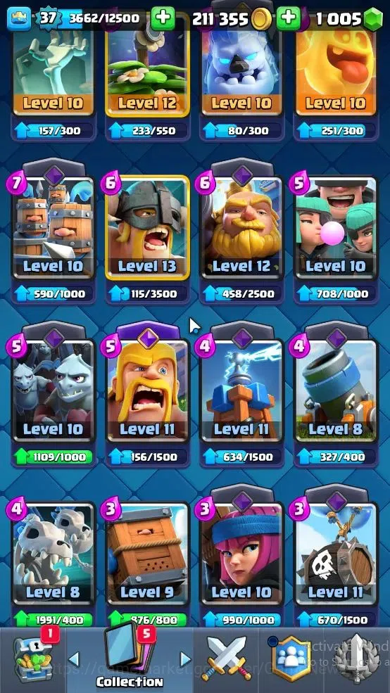 Clash Royale Accounts Lv 37|Trophy 8000|KTL 12|Card 121|8 EVO 4 Champ 21 image 11